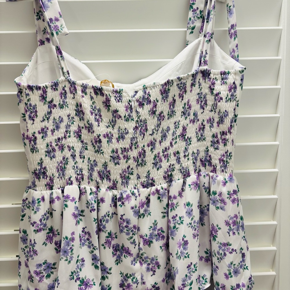 NWT Wayf Remi Tiered Maxi Dress. Lavender floral. XL. - Picture 4 of 6